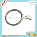 clear decorative metal curtain rod with golden plastic curtain ring eyelet